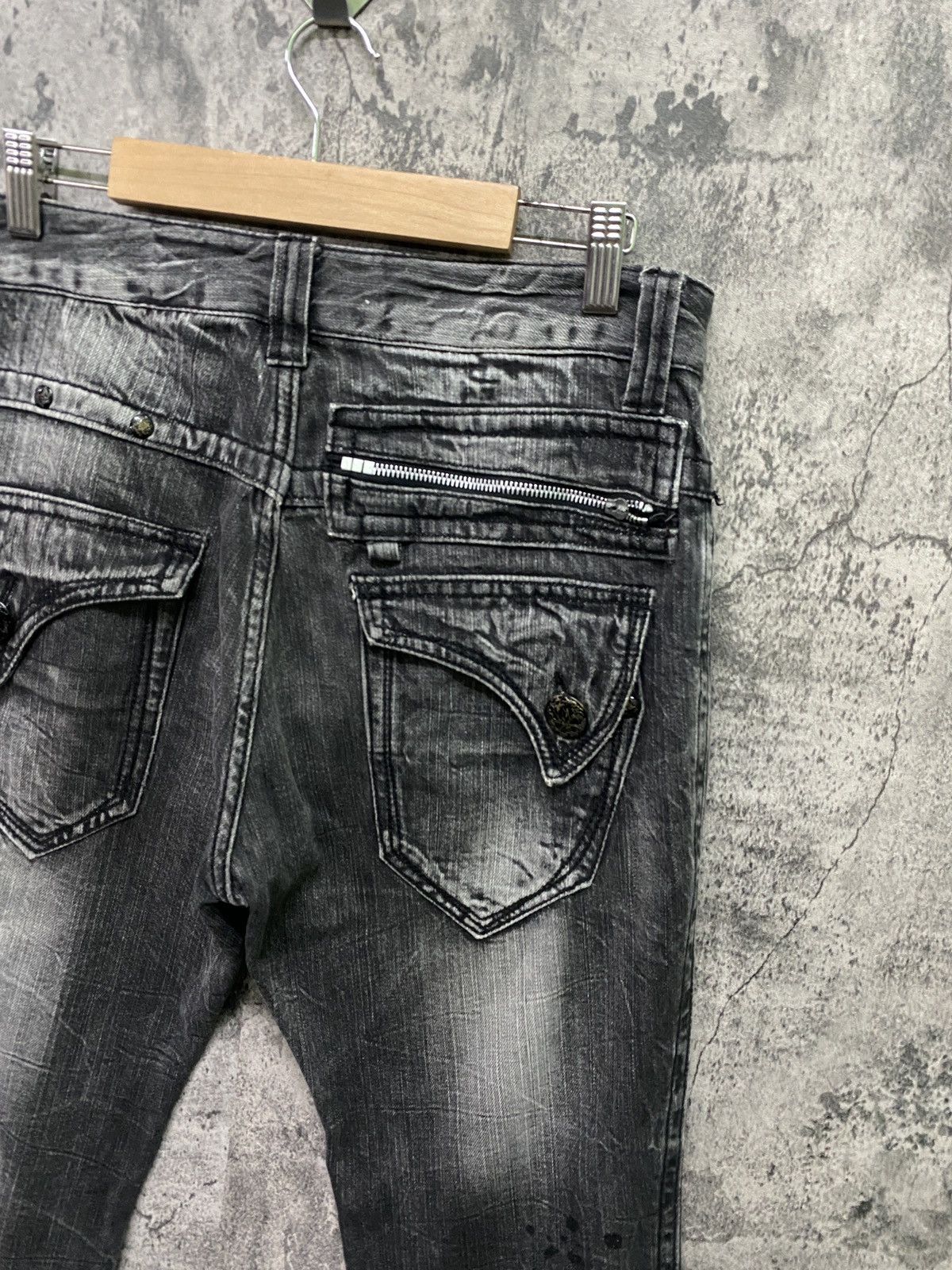 Designer × Japanese Brand Japanese Brand BLOW BY BLUE Splash Glitter Bondage Denim Size US 31 - 13 Thumbnail