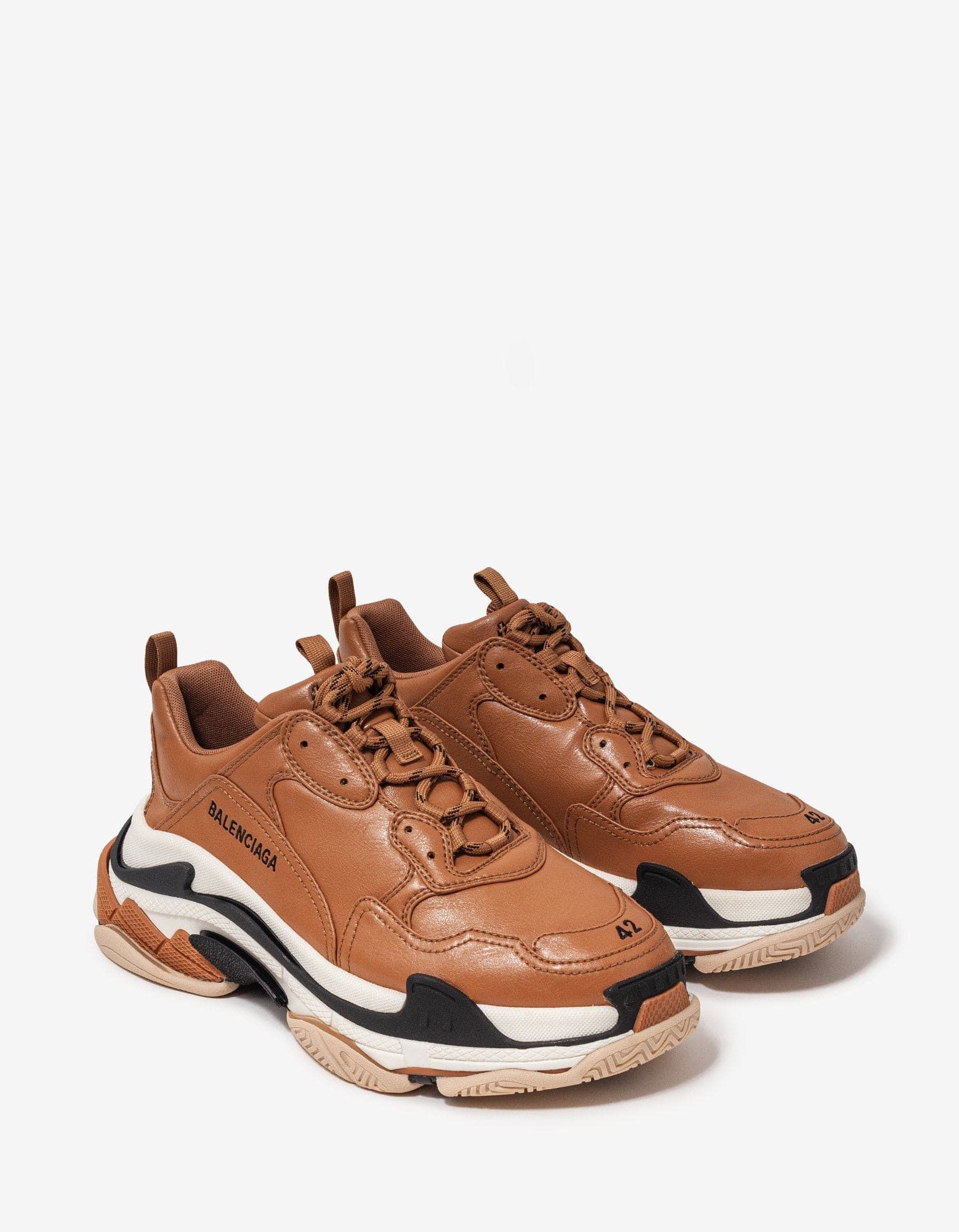 image of Balenciaga Triple S Beige Trainers Shoes, Men's (Size 9)