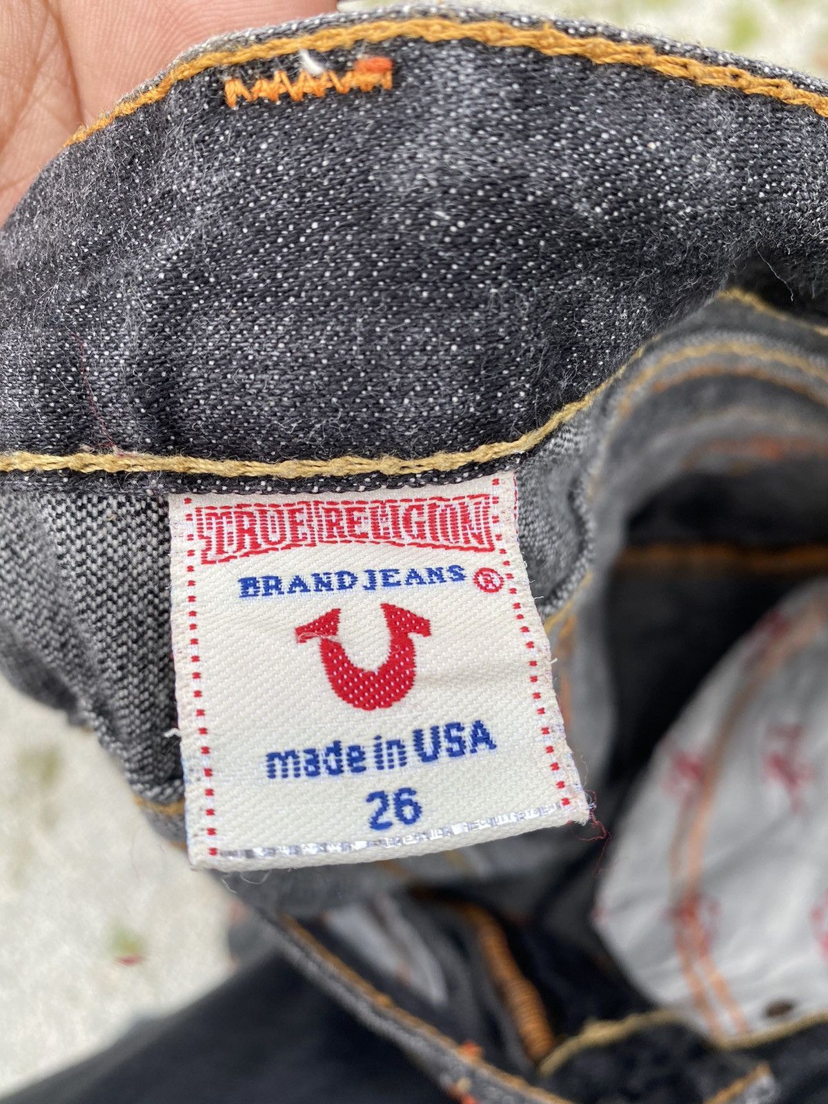 True Religion True Religon Distressed Jeans dark wash Size 30" / US 8 / IT 44 - 10 Thumbnail