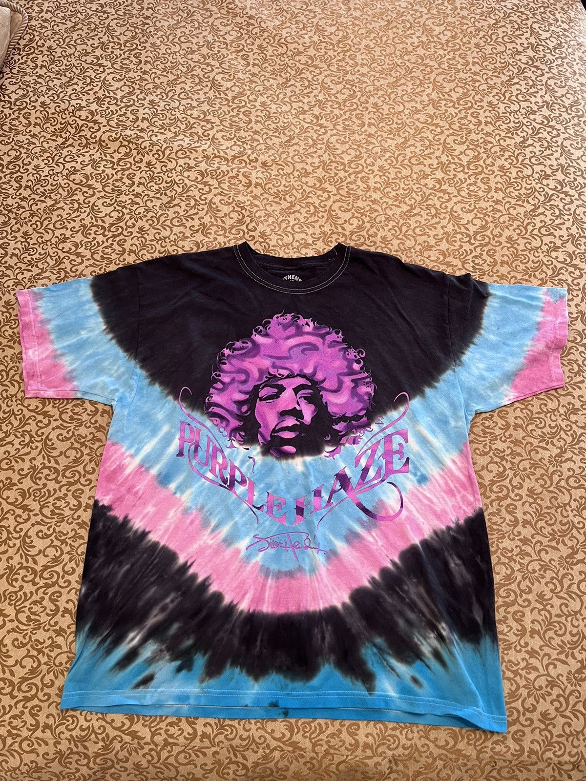 Jimi Hendrix Retro Style Tie Dye Tee