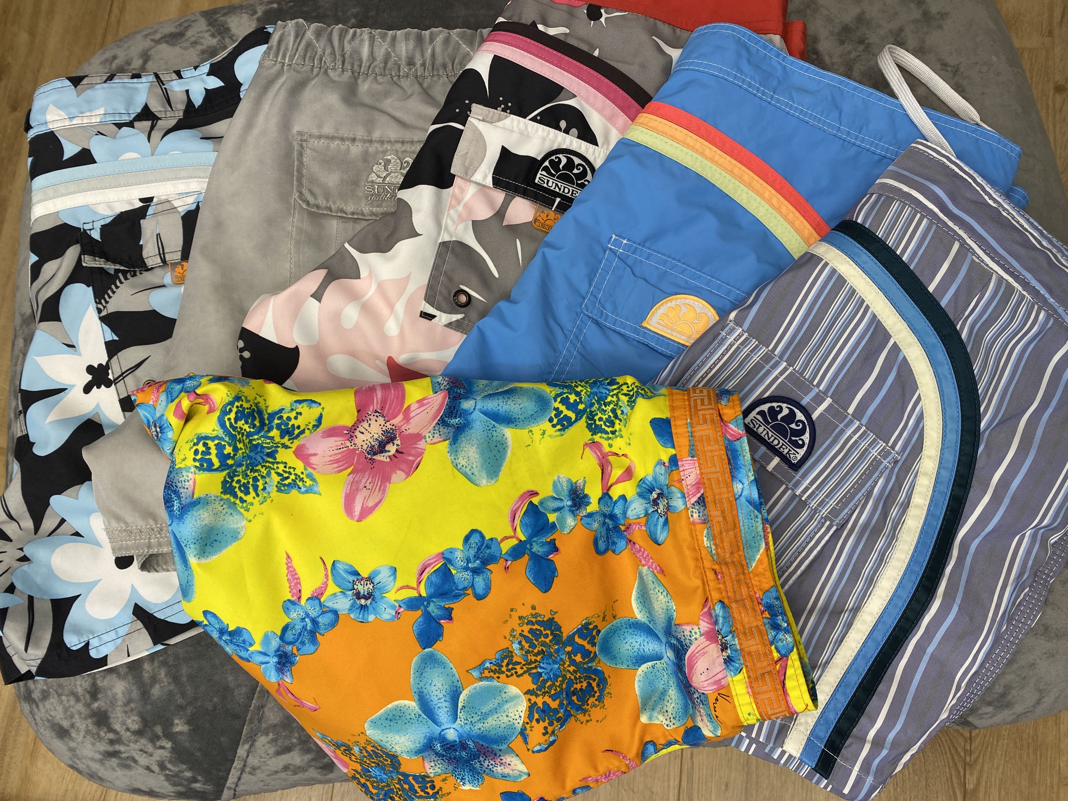 Sundek Rainbow Sundek 29 Beach Board Shorts Trunks Bath Size 29 S Size US 29 - 4 Thumbnail