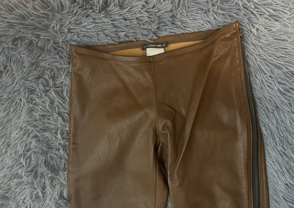 Genuine Leather × plein sud Plain Sud Avant Garde zipped real leather pants Size 26" / US 2 / IT 38 - 7 Thumbnail