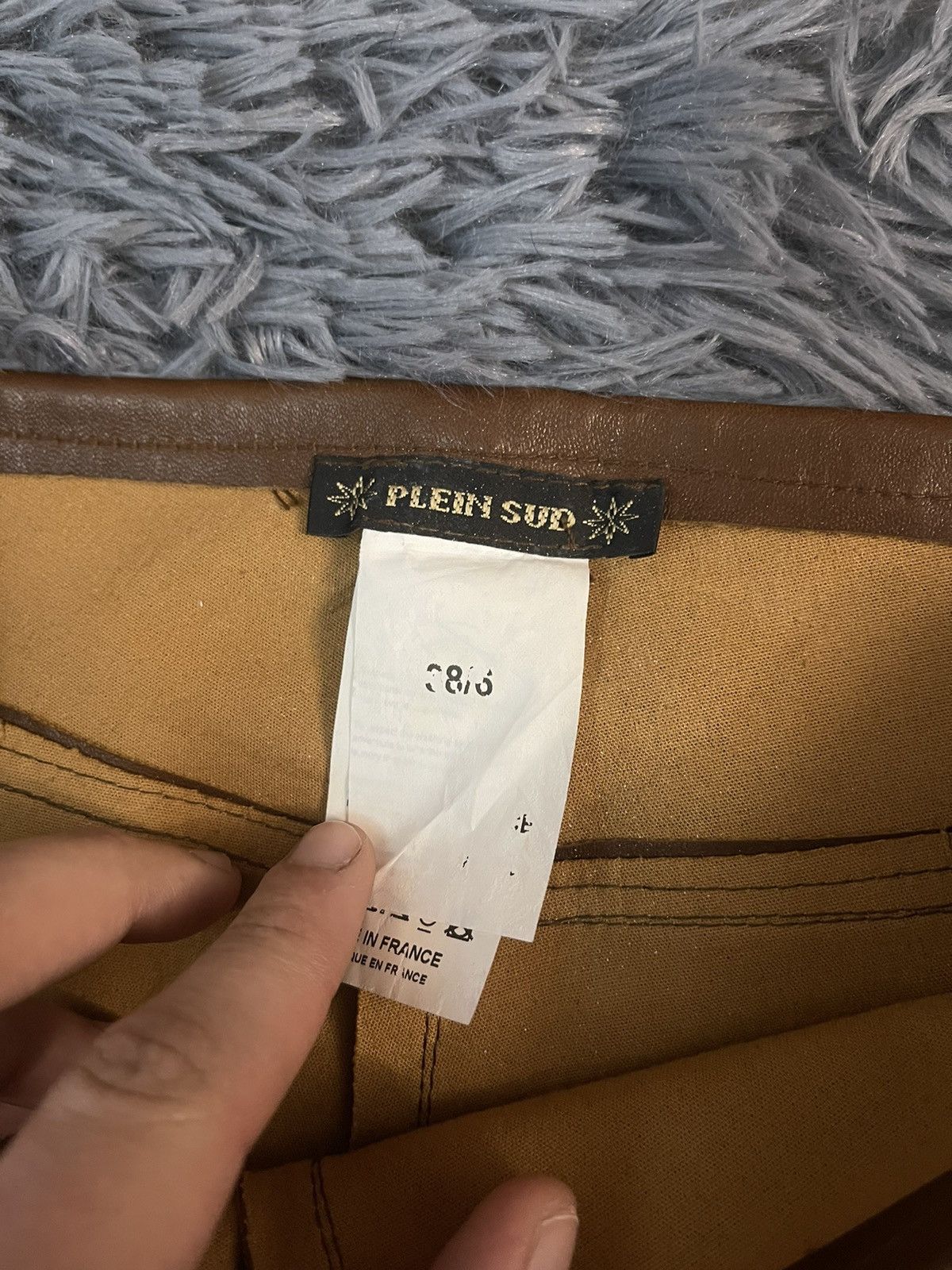 Genuine Leather × plein sud Plain Sud Avant Garde zipped real leather pants Size 26" / US 2 / IT 38 - 3 Thumbnail