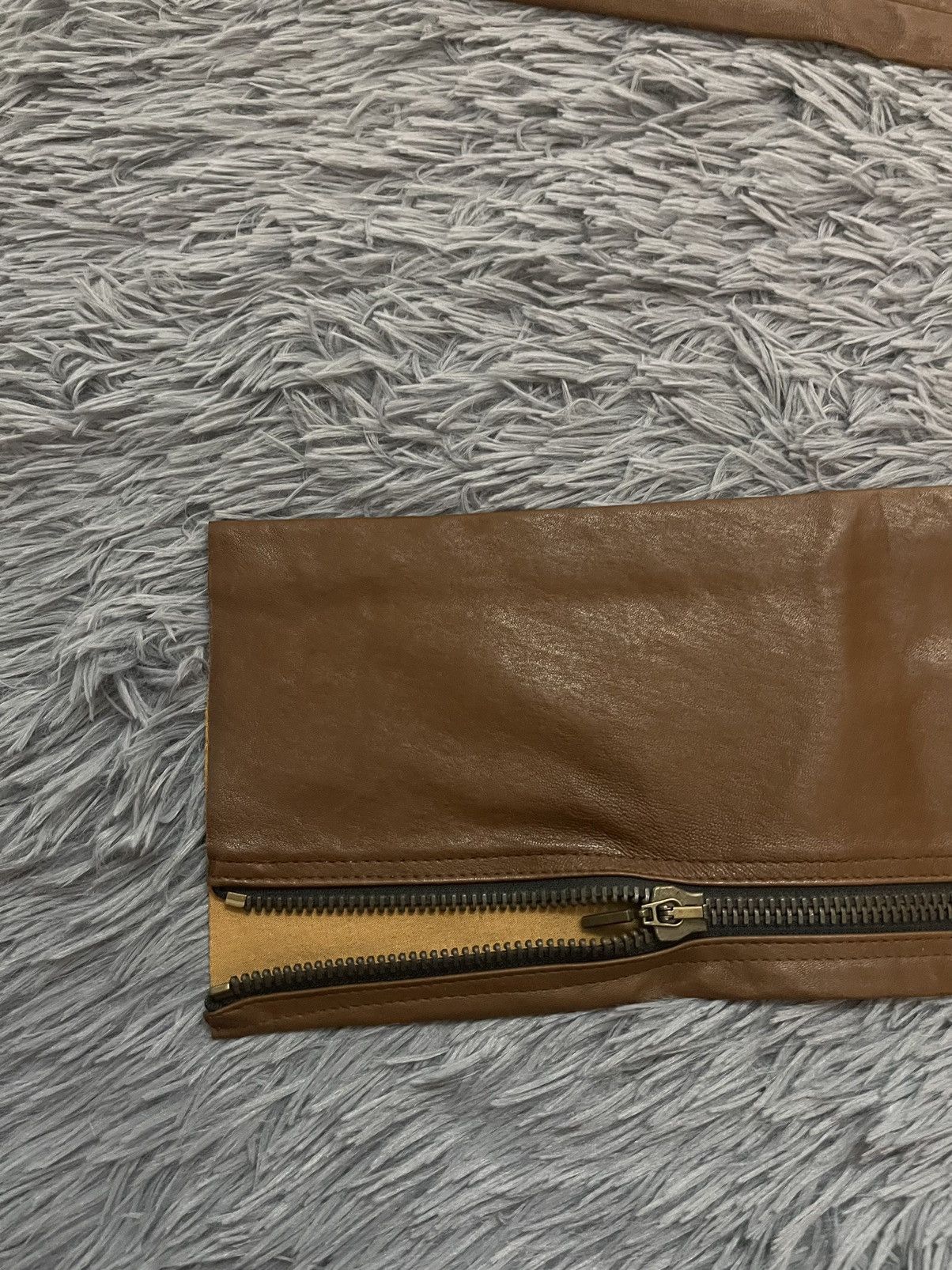 Genuine Leather × plein sud Plain Sud Avant Garde zipped real leather pants Size 26" / US 2 / IT 38 - 5 Thumbnail