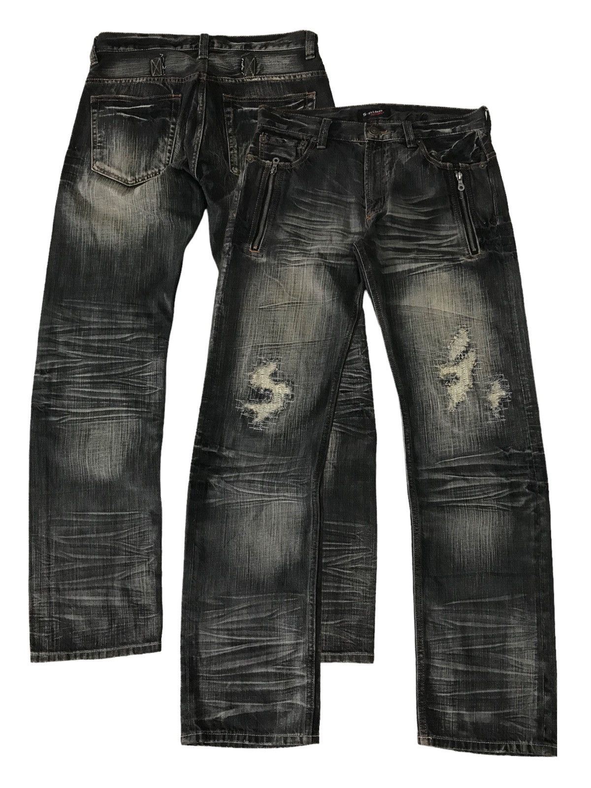 Other Thrashed Sorridere Jeans Acid Wash Distressed Denim Pant⚡️ Size US 32 / EU 48 - 1 Thumbnail