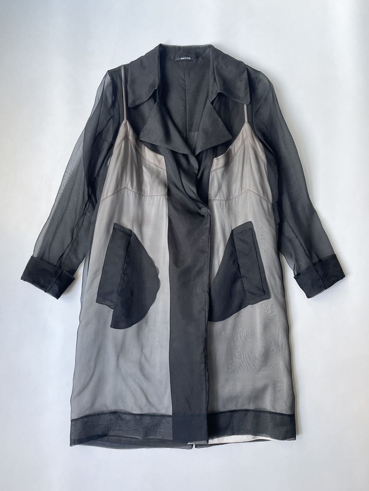 Maison Margiela S/S 16 Layered Silk Nightgown Overcoat Size M / US 6-8 / IT 42-44 - 18 Thumbnail