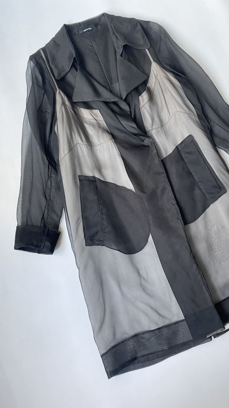 Maison Margiela S/S 16 Layered Silk Nightgown Overcoat Size M / US 6-8 / IT 42-44 - 6 Thumbnail