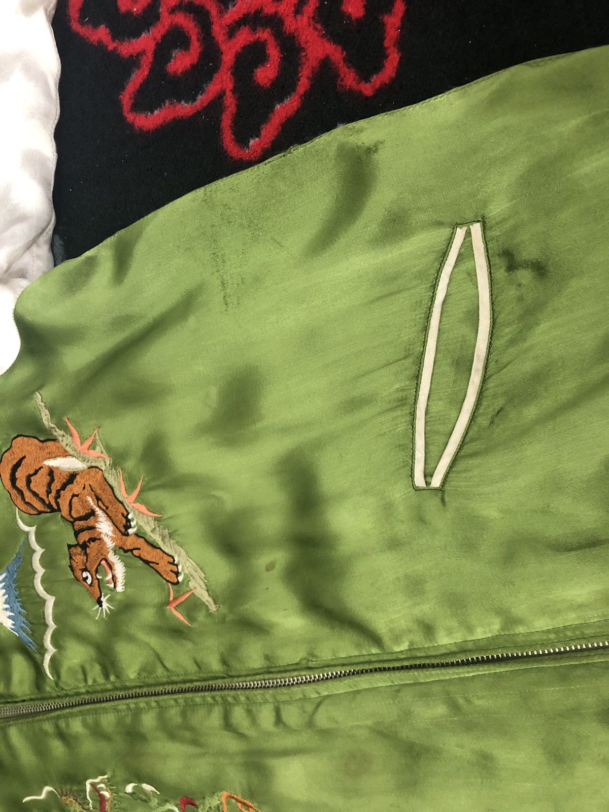 Japanese Brand Vintage Reversible Sukajan Jacket 100% Rayon Size US M / EU 48-50 / 2 - 16 Thumbnail