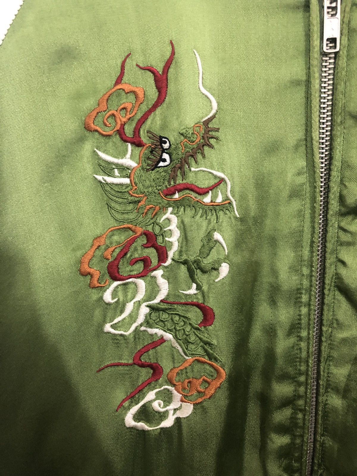 Japanese Brand Vintage Reversible Sukajan Jacket 100% Rayon Size US M / EU 48-50 / 2 - 6 Thumbnail