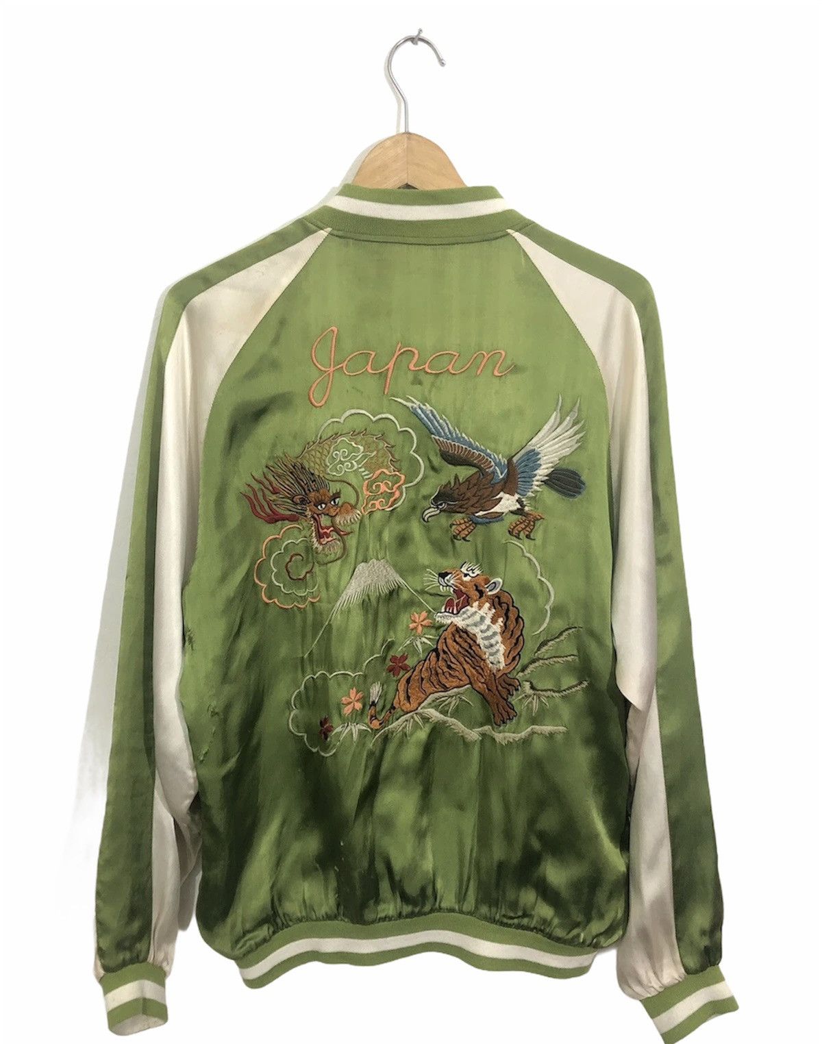 Japanese Brand Vintage Reversible Sukajan Jacket 100% Rayon Size US M / EU 48-50 / 2 - 1 Thumbnail