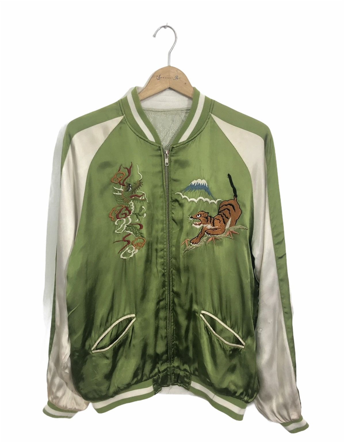 Japanese Brand Vintage Reversible Sukajan Jacket 100% Rayon Size US M / EU 48-50 / 2 - 2 Thumbnail