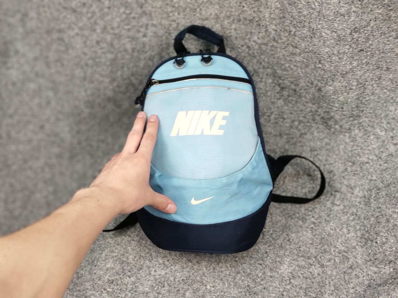 Nike Vintage 90's Nike Mini Blue Backpack Logo Size ONE SIZE - 11 Thumbnail