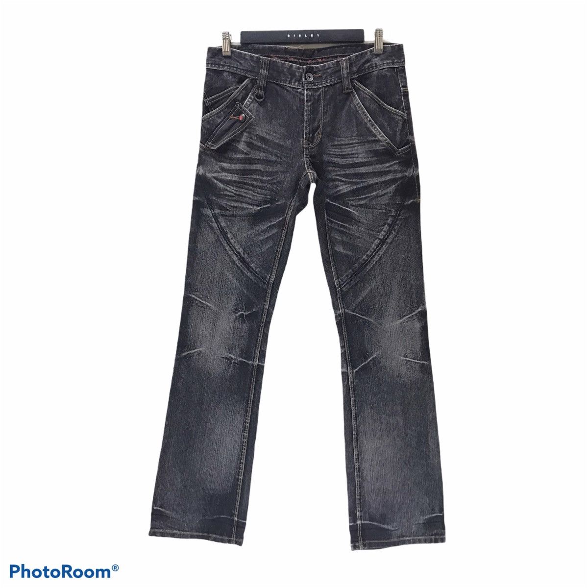 Nicole Club Nicole Club For Men Distressed Denim Acid Wash MultiPocket Size US 31 - 1 Thumbnail