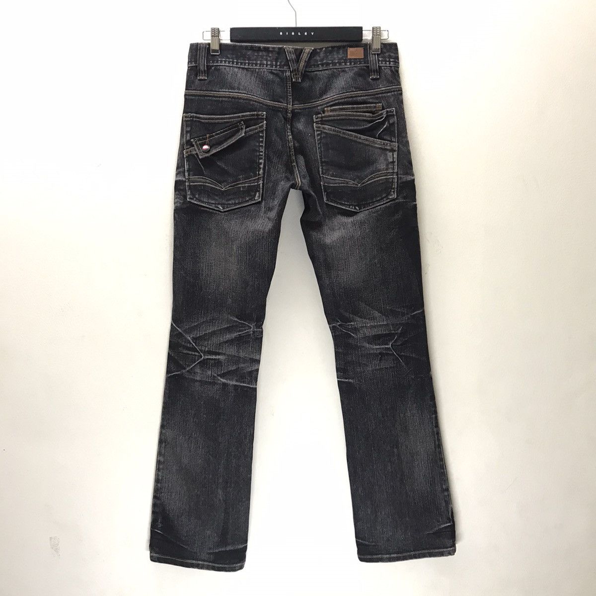 Nicole Club Nicole Club For Men Distressed Denim Acid Wash MultiPocket Size US 31 - 10 Thumbnail