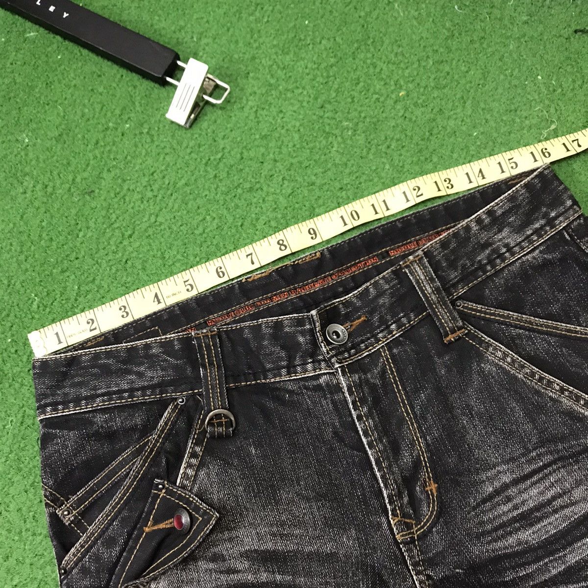 Nicole Club Nicole Club For Men Distressed Denim Acid Wash MultiPocket Size US 31 - 22 Thumbnail