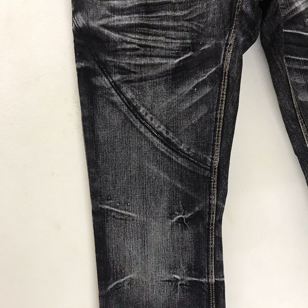Nicole Club Nicole Club For Men Distressed Denim Acid Wash MultiPocket Size US 31 - 6 Thumbnail