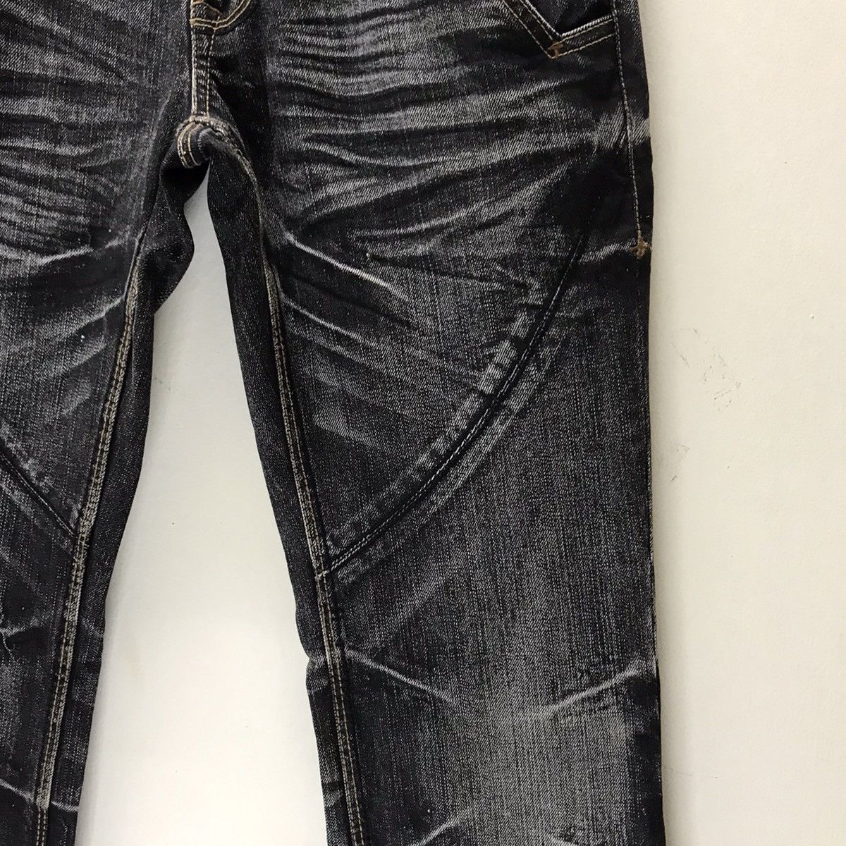 Nicole Club Nicole Club For Men Distressed Denim Acid Wash MultiPocket Size US 31 - 7 Thumbnail