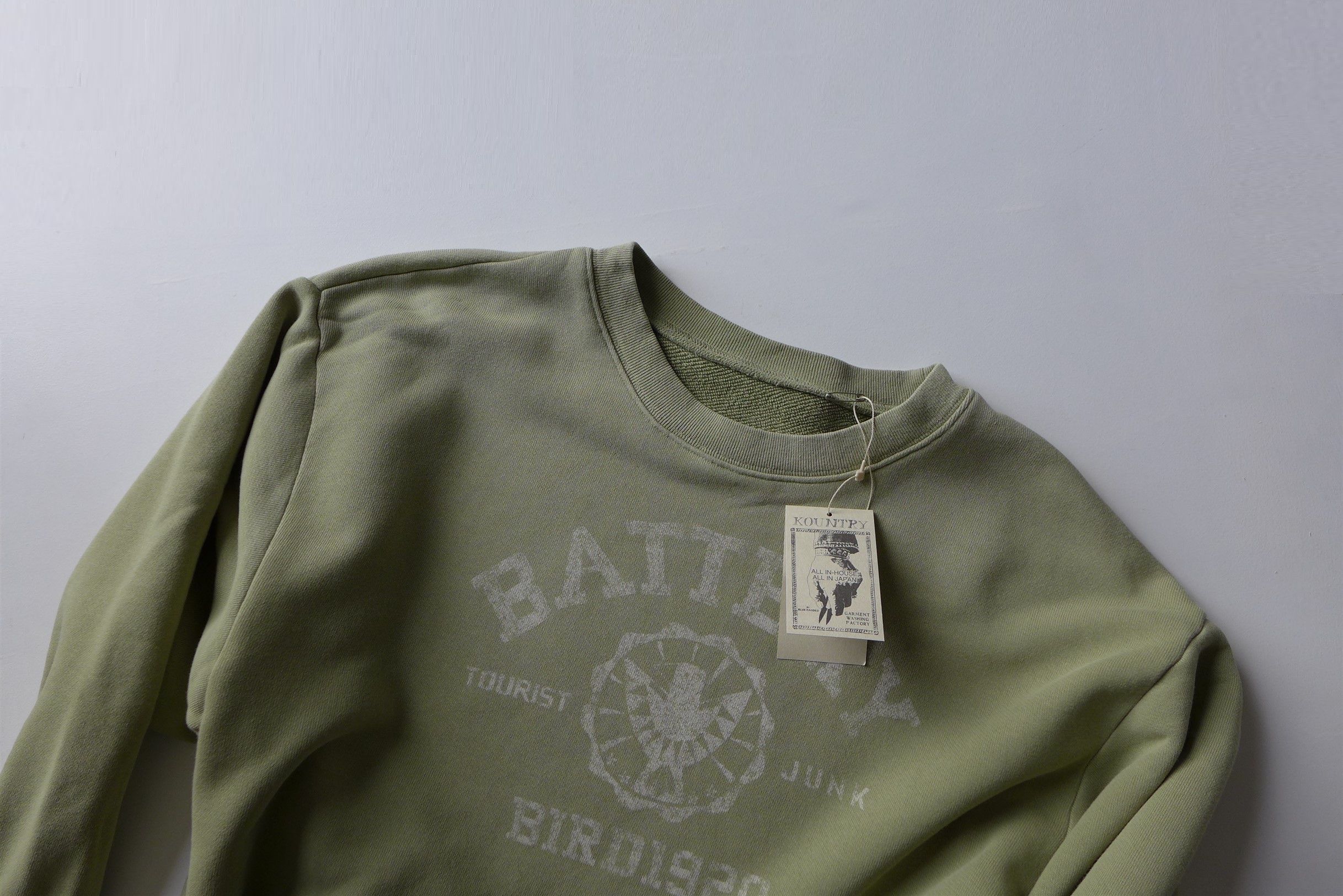 Kapital Kapital Battery College Sweatshirt - Light Green Size US L / EU 52-54 / 3 - 4 Thumbnail