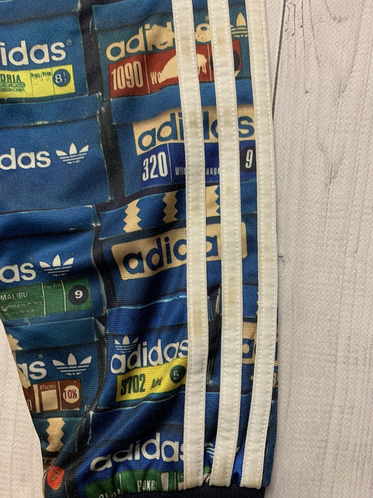 Vintage Vintage adidas bomber boxes monogram rare jacket reversible Size US XL / EU 56 / 4 - 7 Thumbnail