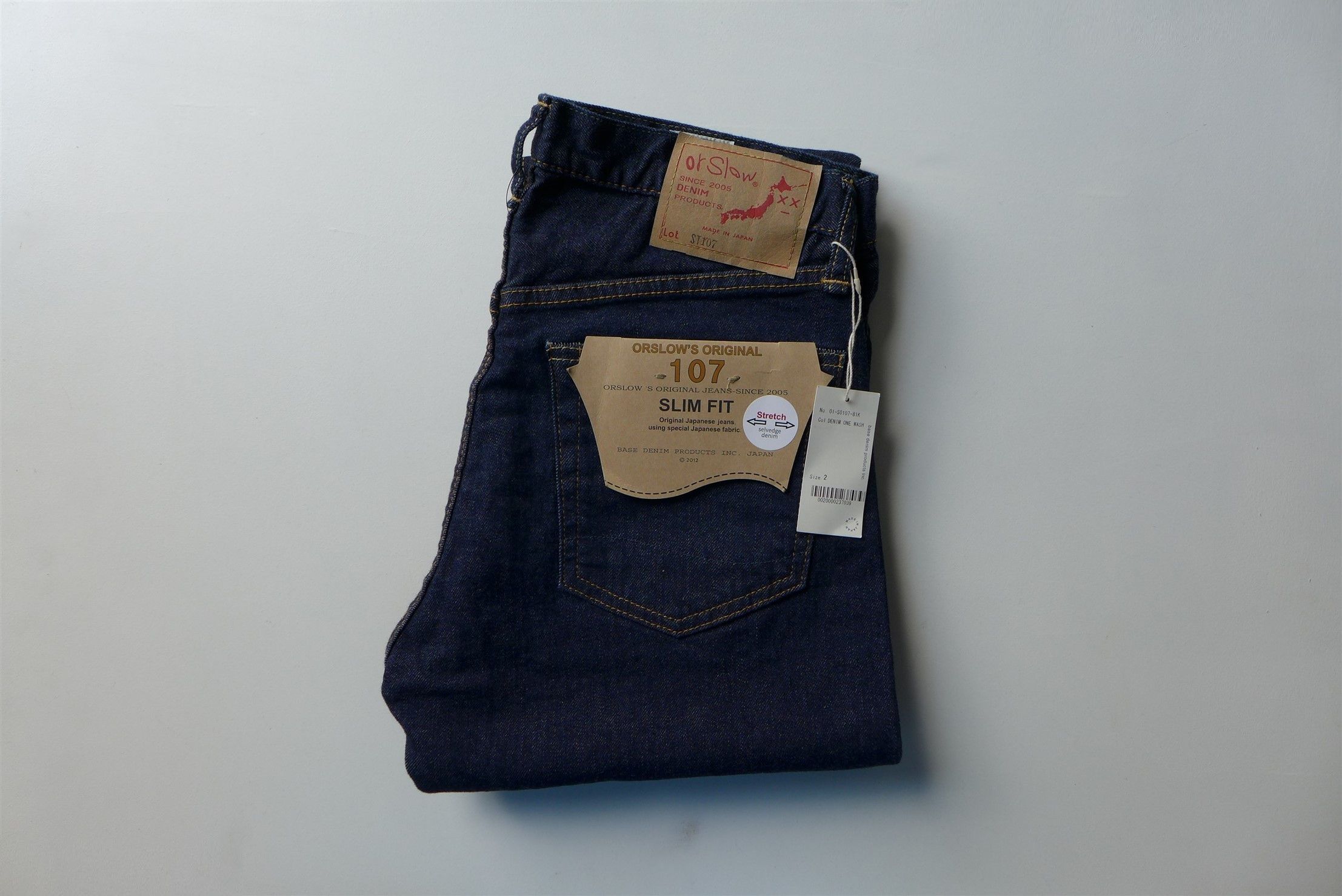 Orslow orSlow 107 Ivy Slim Fit Jeans - Indigo Denim One Wash Size US 30 / EU 46 - 4 Thumbnail