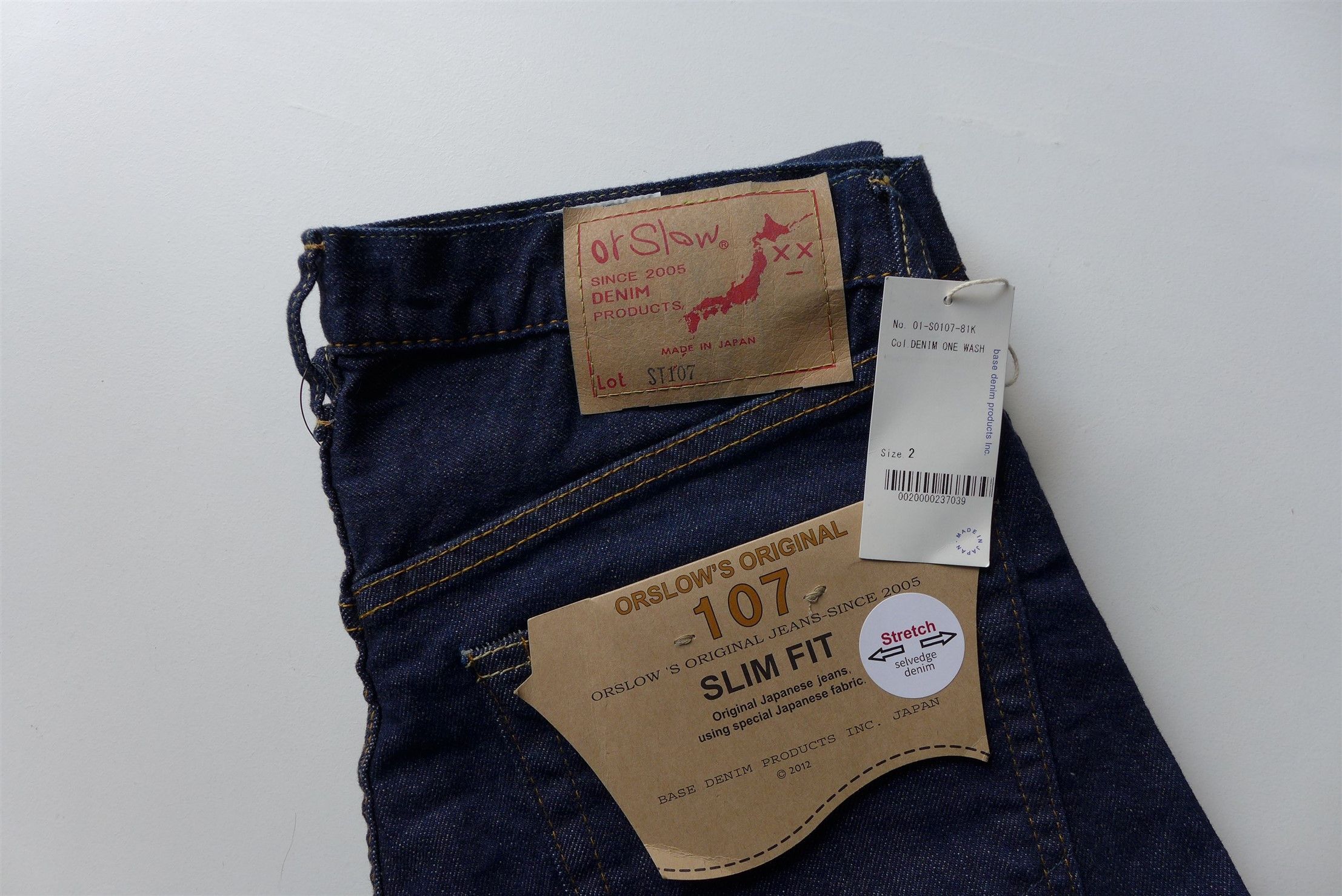 Orslow orSlow 107 Ivy Slim Fit Jeans - Indigo Denim One Wash Size US 30 / EU 46 - 5 Thumbnail