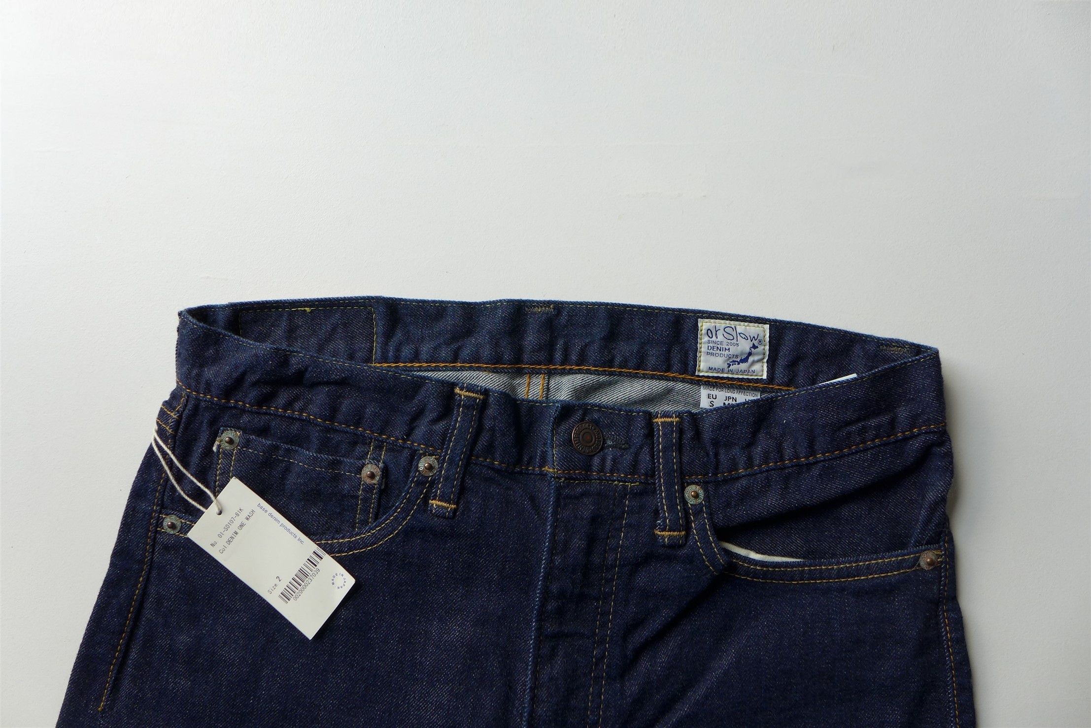 Orslow orSlow 107 Ivy Slim Fit Jeans - Indigo Denim One Wash Size US 30 / EU 46 - 6 Thumbnail