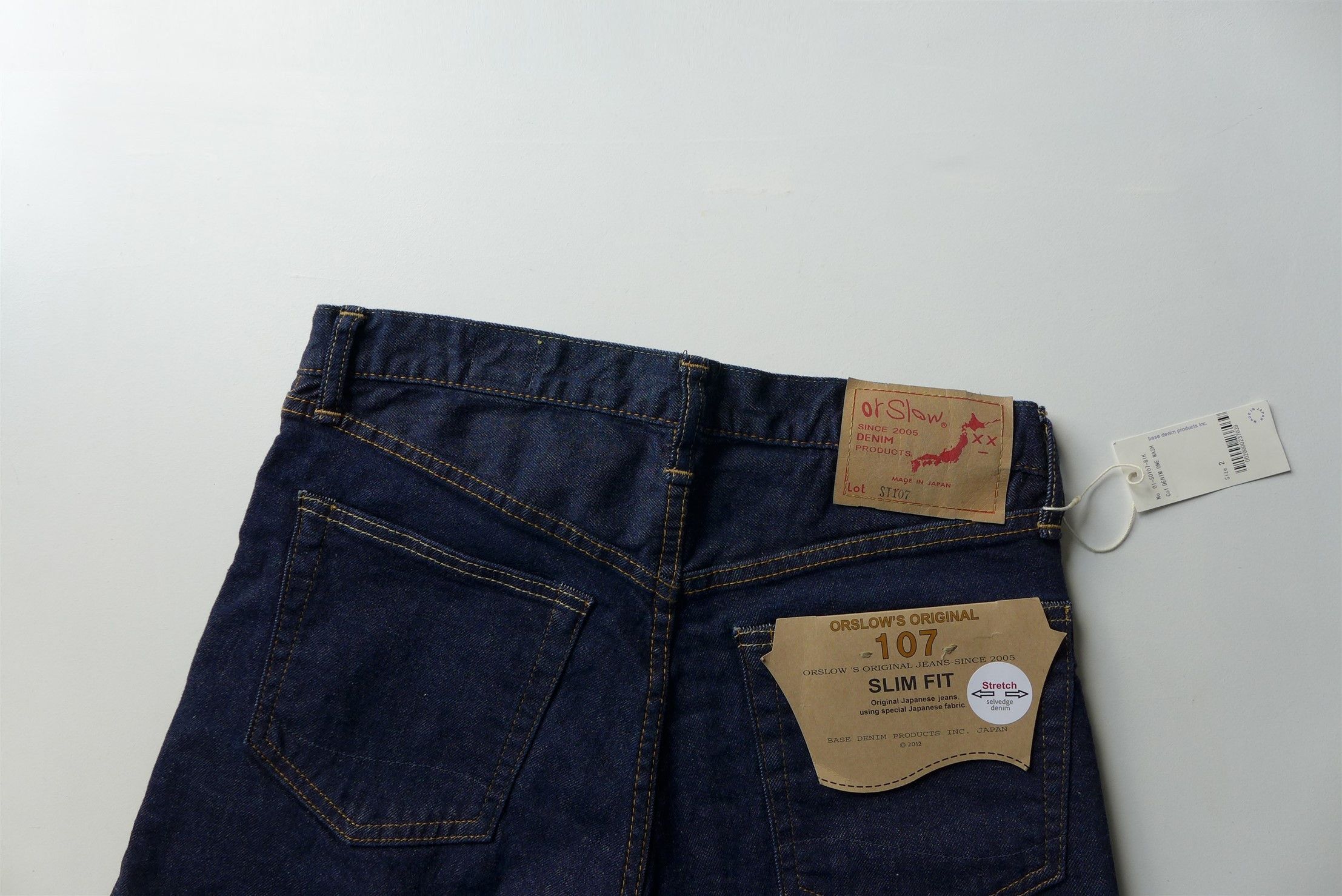 Orslow orSlow 107 Ivy Slim Fit Jeans - Indigo Denim One Wash Size US 30 / EU 46 - 7 Thumbnail
