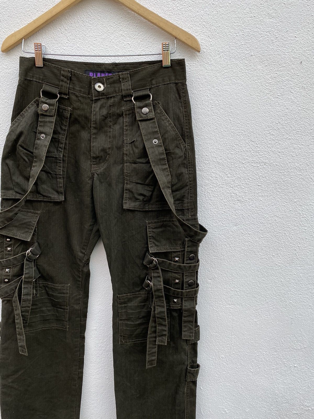 Japanese Brand Japanese Brand Planet Five bondage cargo Multipocket pants Size US 29 - 2 Thumbnail