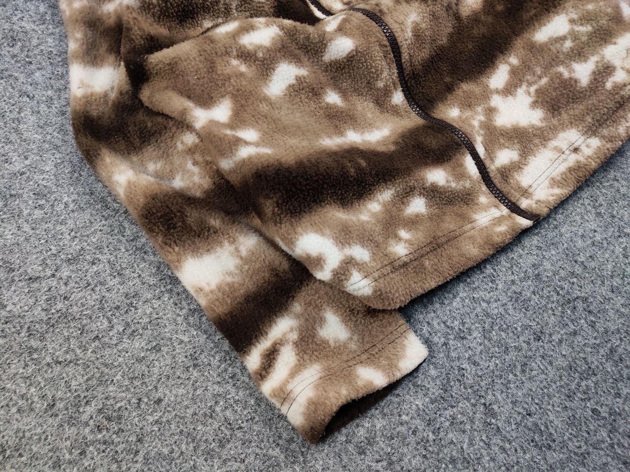 Japanese Brand Vintage 90's Fleece Zip Light Jacket Art Brown Wolf Hype Size US S / EU 44-46 / 1 - 6 Thumbnail