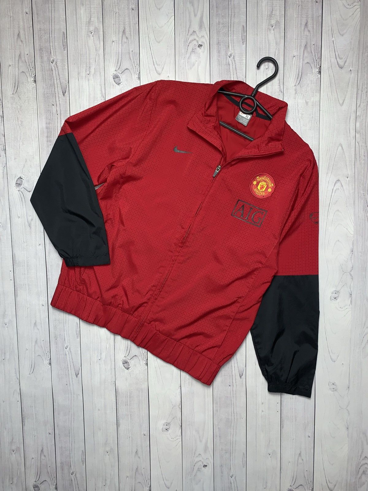 Vintage Nike Manchester United soccer track jacket Size Xs