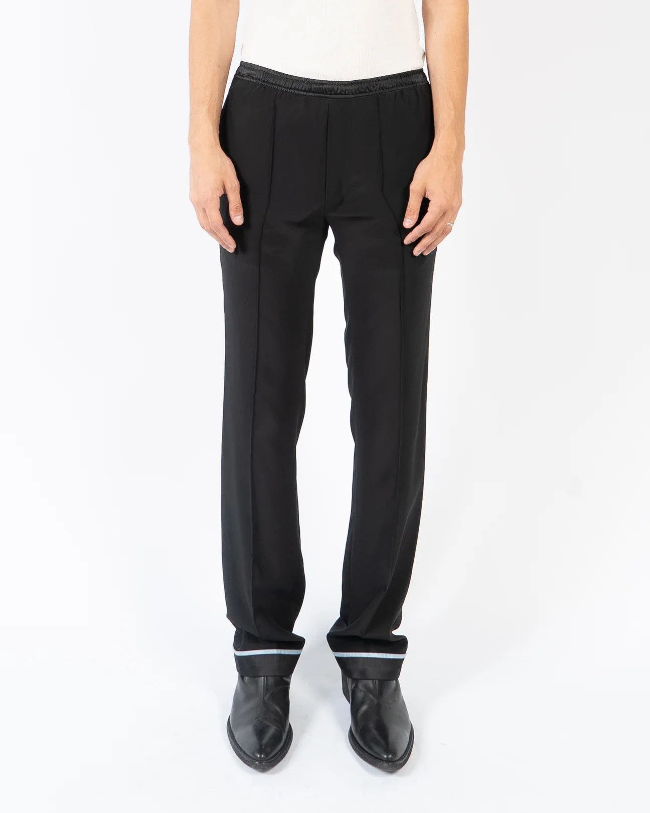 image of Haider Ackermann Ss20 Inside Out Silk Trousers Sample in Gold, Men's (Size 31)