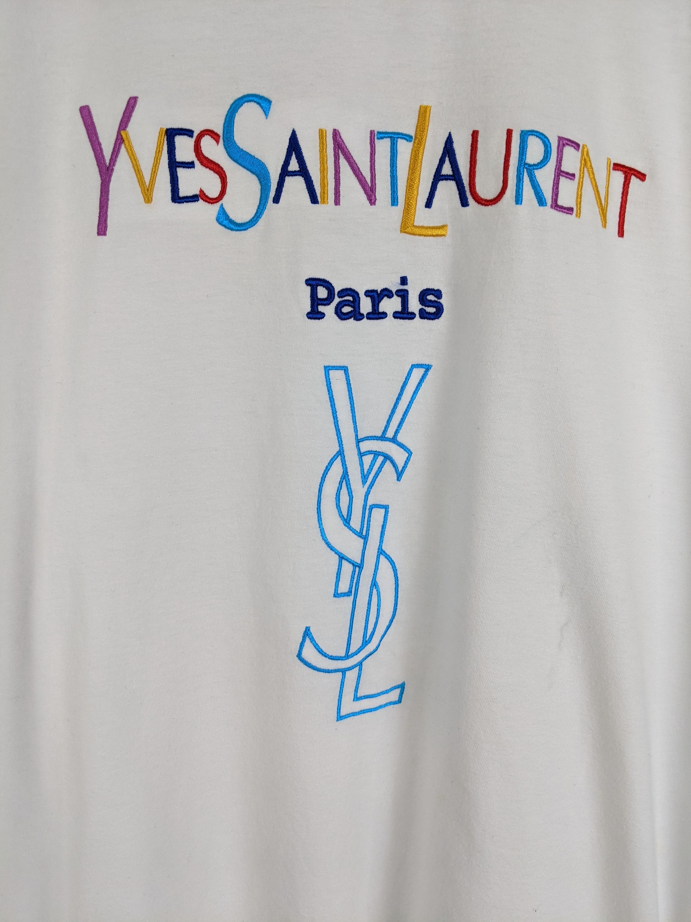 Yves Saint Laurent Yves Saint Laurent YSL pour homme Multicolor logo shirt Size US L / EU 52-54 / 3 - 2 Thumbnail