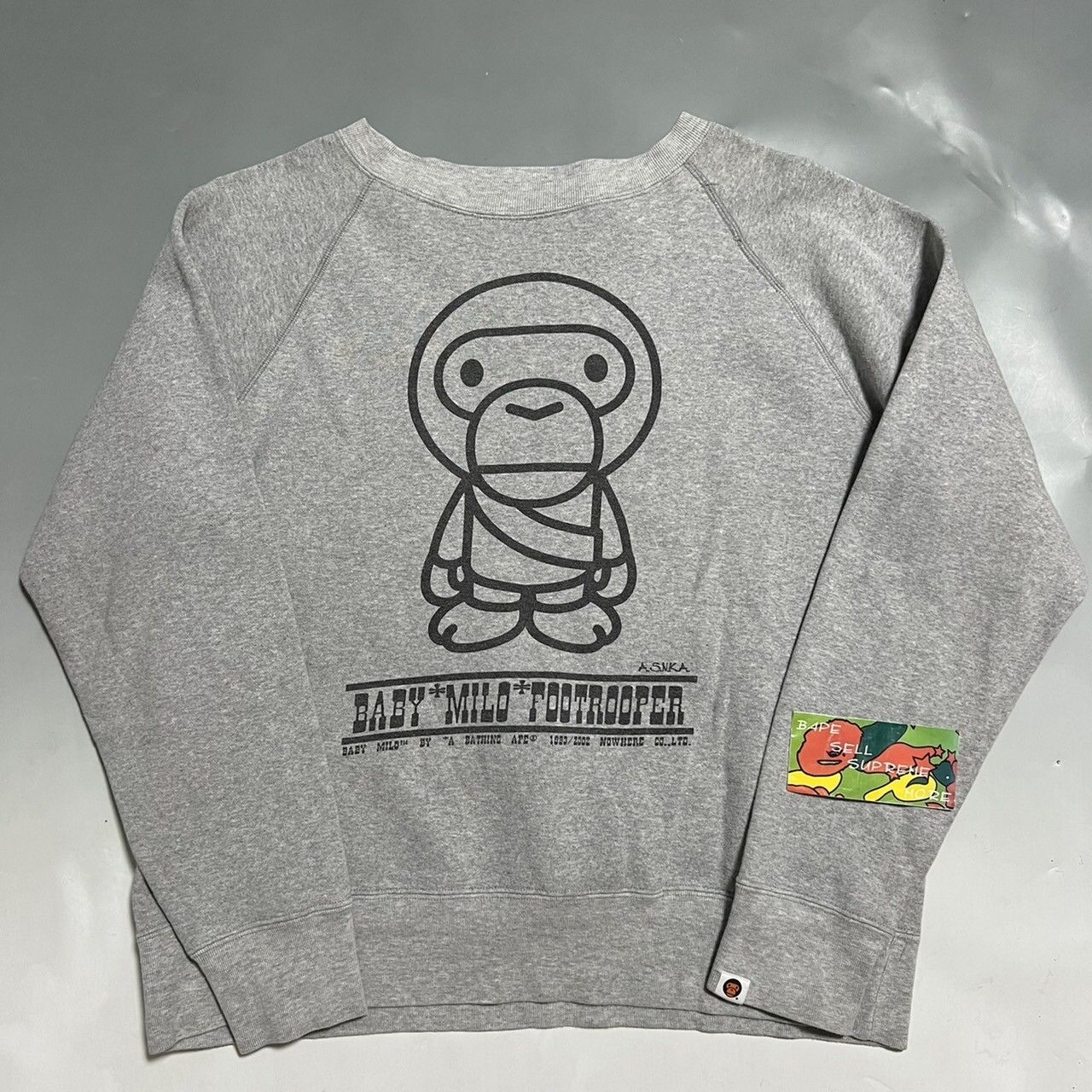 Bape Baby Milo Crewneck Size US M / EU 48-50 / 2 - 1 Thumbnail
