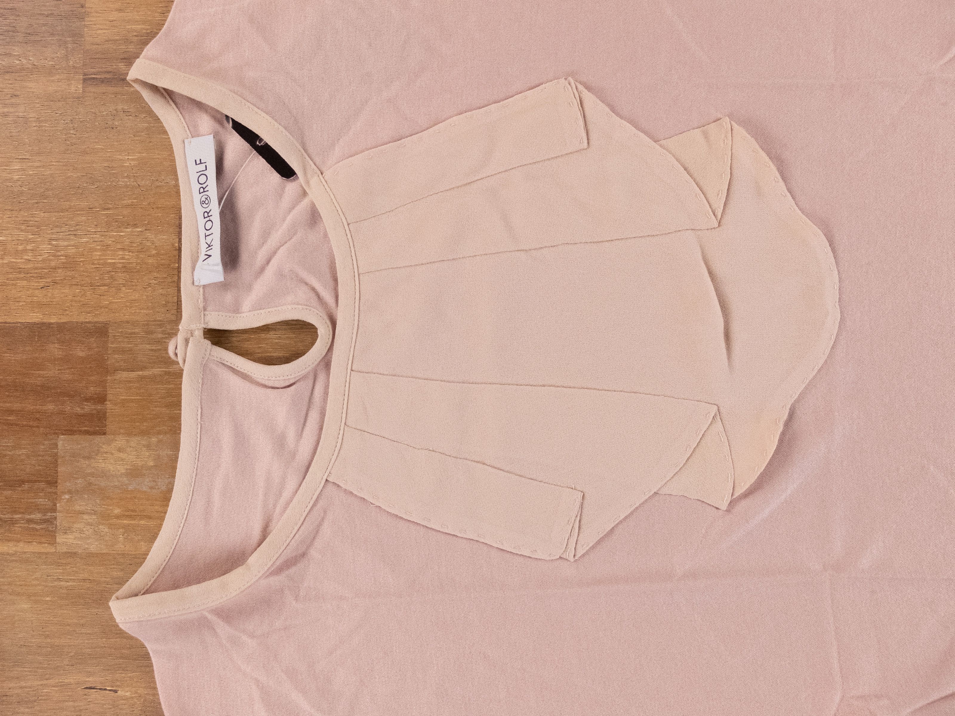 Viktor & Rolf VIKTOR & ROLF vintage dusty pink silk top blouse 38 t-shirt Size S / US 4 / IT 40 - 2 Thumbnail