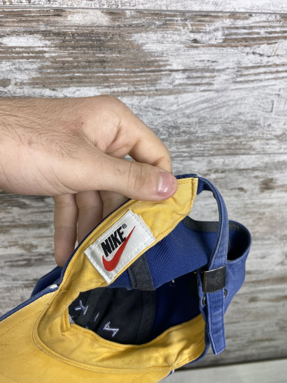 Nike × Vintage Mens Vintage Nike centre swoosh cap rare streetwear y2k 90s Size ONE SIZE - 10 Thumbnail