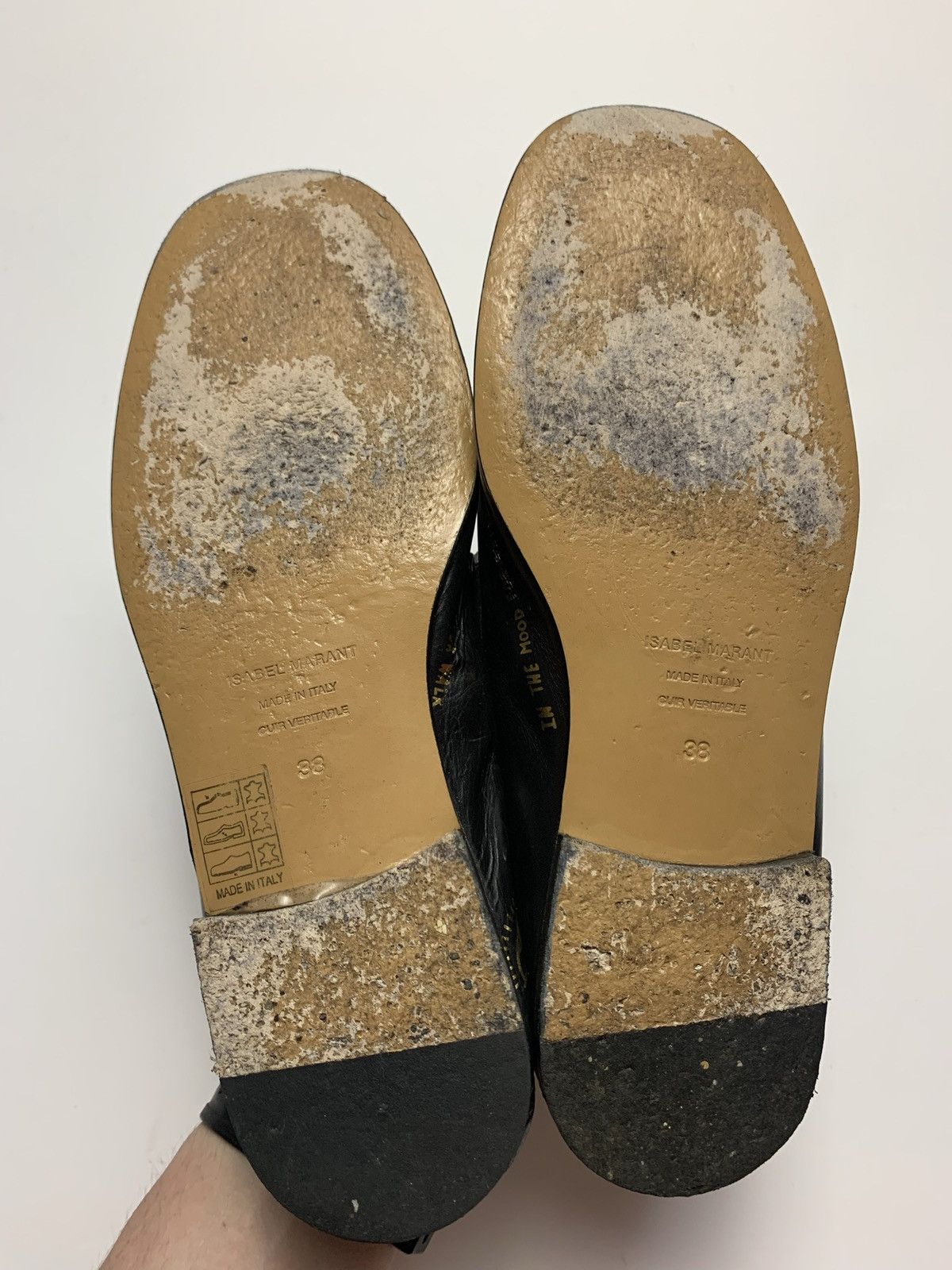 Isabel Marant × Vintage Isabel Marant leather shoes rare gold logo Size US 6.5 / EU 39-40 - 15 Thumbnail