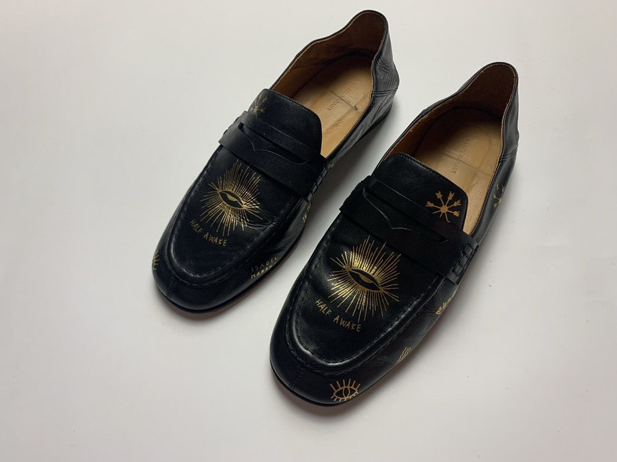 Isabel Marant × Vintage Isabel Marant leather shoes rare gold logo Size US 6.5 / EU 39-40 - 13 Thumbnail