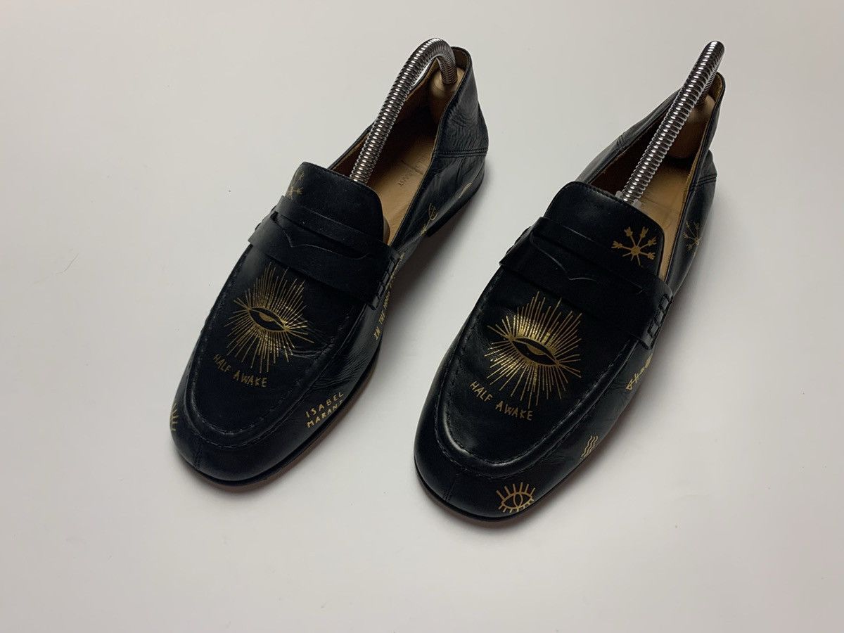 Isabel Marant × Vintage Isabel Marant leather shoes rare gold logo Size US 6.5 / EU 39-40 - 3 Thumbnail