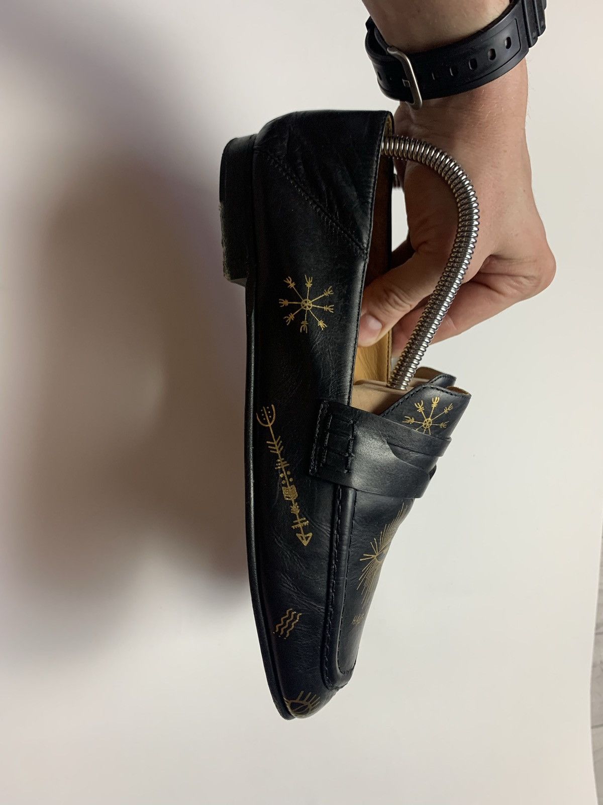 Isabel Marant × Vintage Isabel Marant leather shoes rare gold logo Size US 6.5 / EU 39-40 - 5 Thumbnail