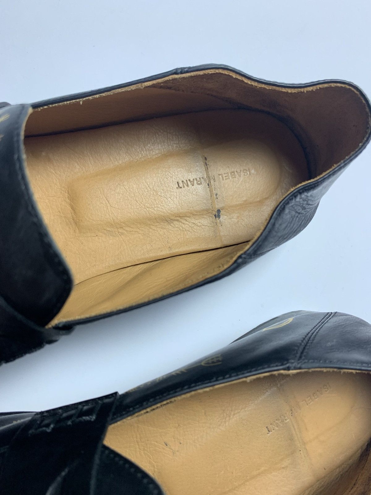 Isabel Marant × Vintage Isabel Marant leather shoes rare gold logo Size US 6.5 / EU 39-40 - 14 Thumbnail