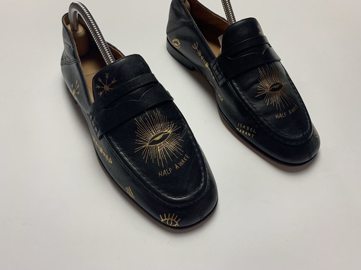 Isabel Marant × Vintage Isabel Marant leather shoes rare gold logo Size US 6.5 / EU 39-40 - 1 Thumbnail