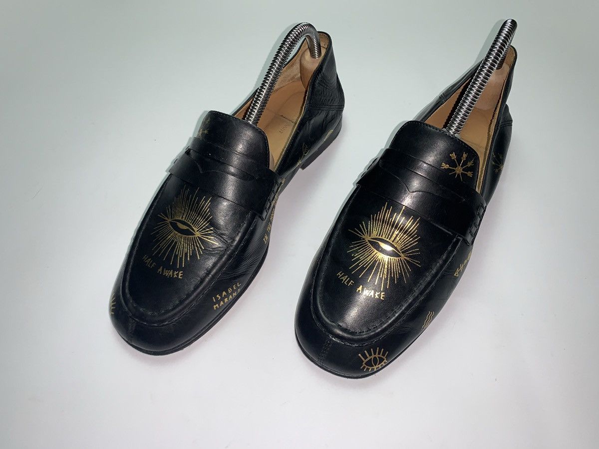 Isabel Marant × Vintage Isabel Marant leather shoes rare gold logo Size US 6.5 / EU 39-40 - 2 Thumbnail