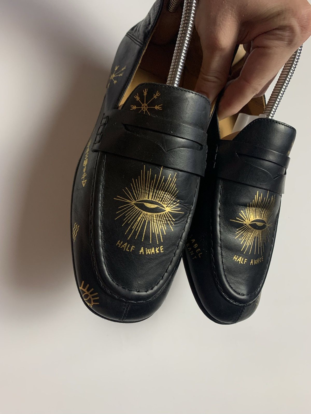 Isabel Marant × Vintage Isabel Marant leather shoes rare gold logo Size US 6.5 / EU 39-40 - 4 Thumbnail