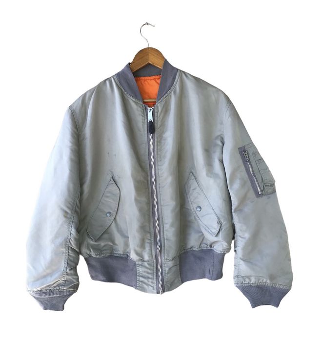 Alpha Industries RARE VINTAGE ALPHA INDUSTRIES MA1 FLIGHT BOMBER