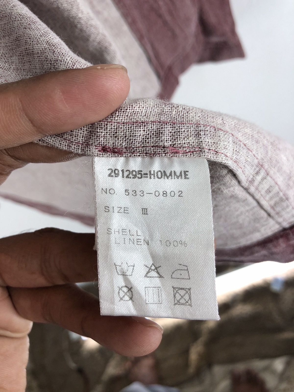 291295=Homme 🔥291295=HOMME LINEN BUTTON UP SHIRT JACKET MADE IN JAPAN Size US L / EU 52-54 / 3 - 10 Thumbnail