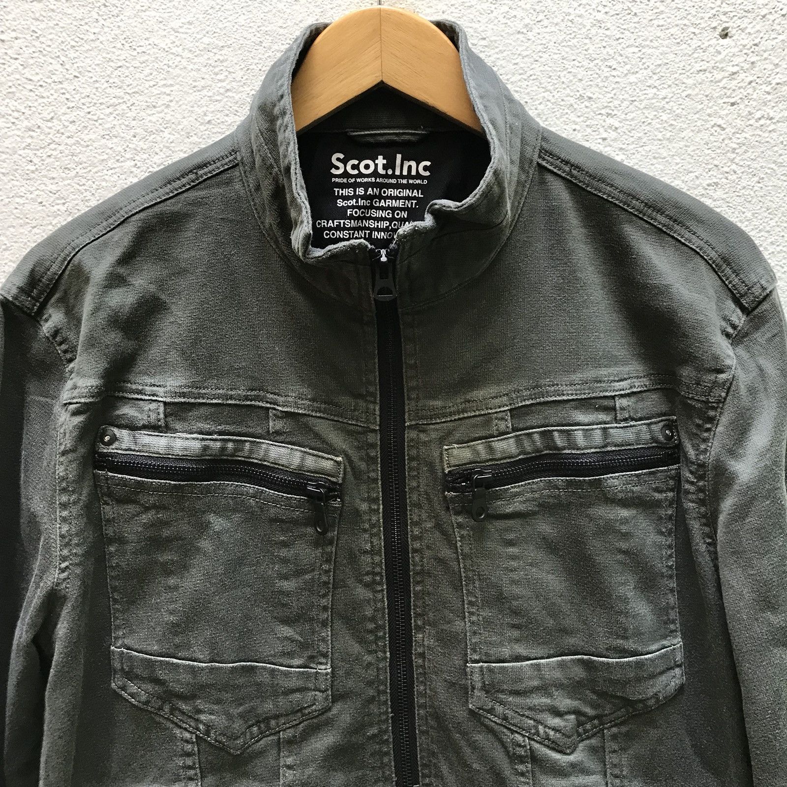 Japanese Brand 🔥Rare Scot.inc Heritage Union Made Green Indigo Jacket Size US M / EU 48-50 / 2 - 4 Thumbnail