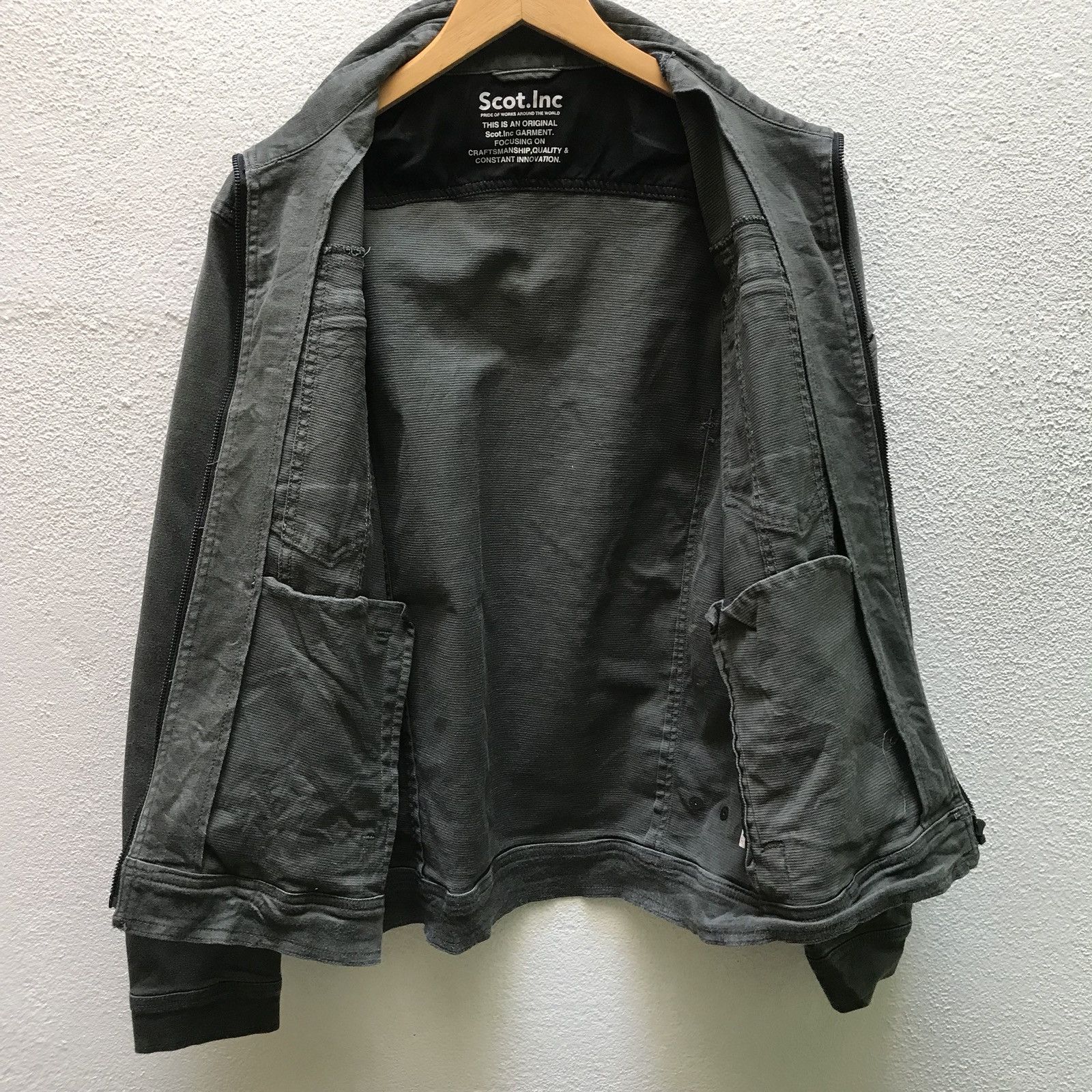 Japanese Brand 🔥Rare Scot.inc Heritage Union Made Green Indigo Jacket Size US M / EU 48-50 / 2 - 10 Thumbnail