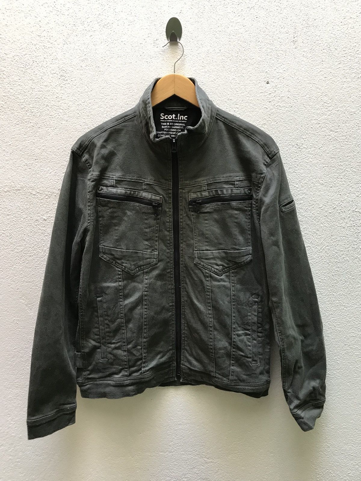 Japanese Brand 🔥Rare Scot.inc Heritage Union Made Green Indigo Jacket Size US M / EU 48-50 / 2 - 1 Thumbnail