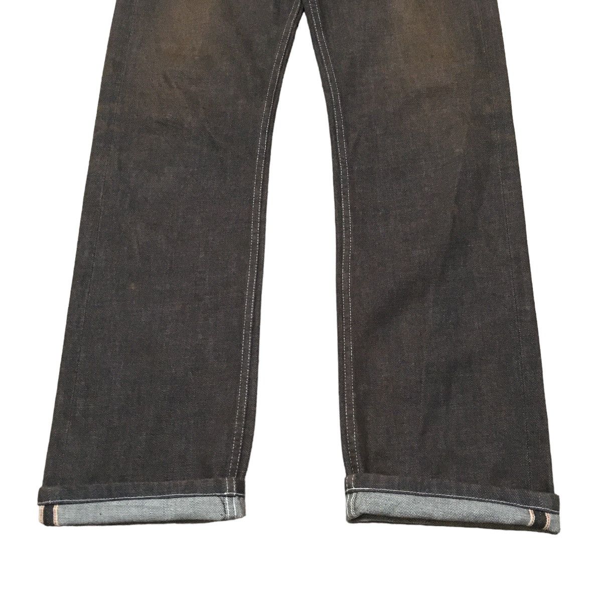 If Six Was Nine Rare Design Vintage Brand APC Selvedge Waxed Jeans 1990s Size US 28 / EU 44 - 4 Thumbnail
