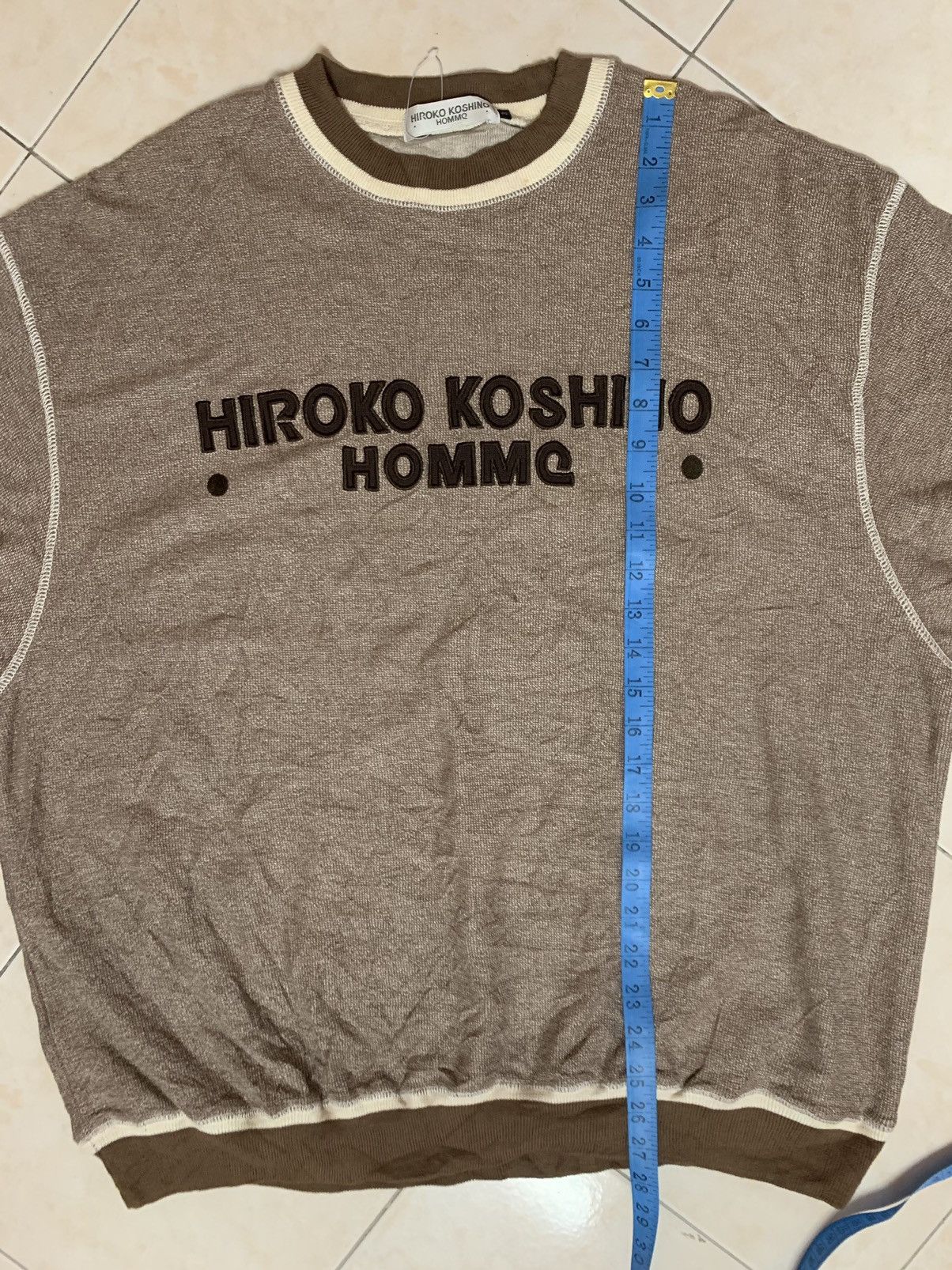 Hiroko Koshino Homme × Japanese Brand × Vintage Hiroko koshino Homme Big Logo sweatshirt Size US L / EU 52-54 / 3 - 11 Thumbnail